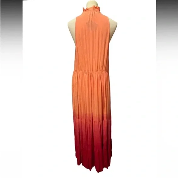 Torrid Challis Ombré Red Tiered Maxi Dress Size 1  1X NWT - Picture 8 of 16